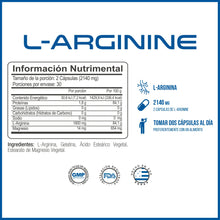 Cargar imagen en el visor de la galería, Forzagen L-Arginine 1800 60 caps