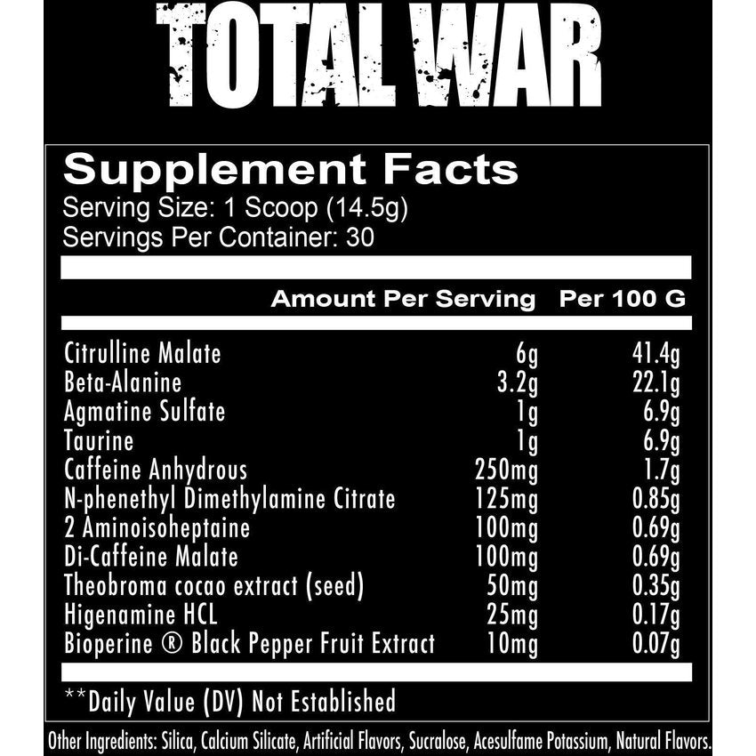 Total War PreWorkout 30 Servicios Fuse nutricion deportiva