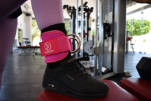 Cargar imagen en el visor de la galería, Par de Grilletes Para Entrenamiento Twenty6 Negro y rosa uso rudo