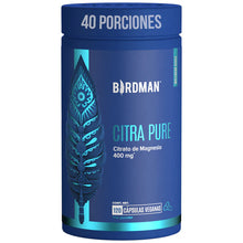 Cargar imagen en el visor de la galería, Birdman Citra Pure- Citrato de Magnesio 400 mg 120 Cápsulas
