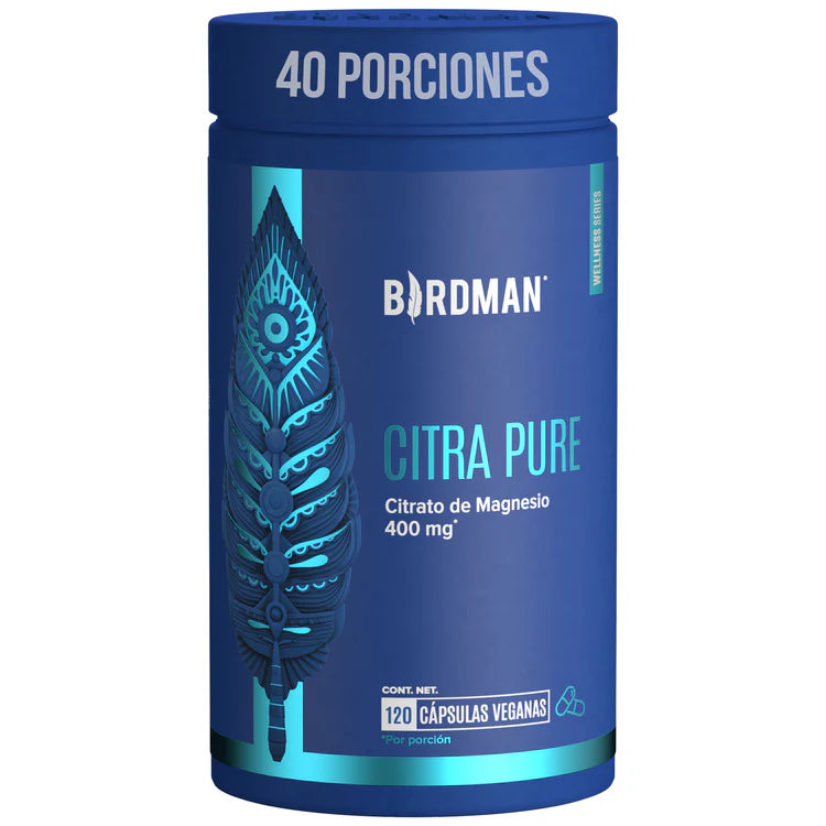 Birdman Citra Pure- Citrato de Magnesio 400 mg 120 Cápsulas