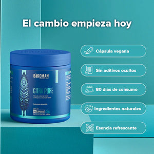 Birdman Citra Pure- Citrato de Magnesio 400 mg 240 Cápsulas
