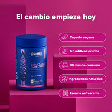 Cargar imagen en el visor de la galería, Birdman Resveratrol 300 mg- 90 Cápsulas
