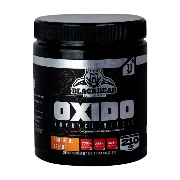 Oxido Nitrico Black Bear Beta Alanina Citrulina Arginina 210gr