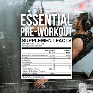 Raw Cbum Essential Pre workout Pre- Entreno 30 servicios