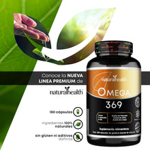 Cargar imagen en el visor de la galería, Natural Health Omega 369 180 Caps (Copy)
