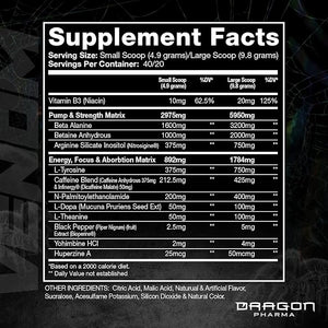 Dragon Pharma Venom Pre- Workout 40 Servicios