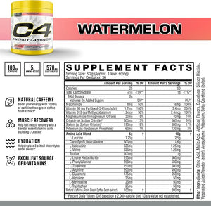 C4 Energy + Aminos 30 servicios