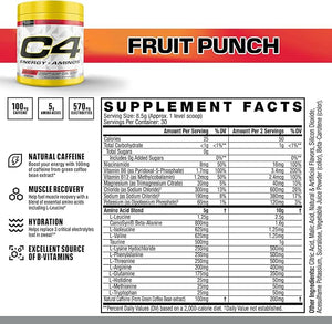 C4 Energy + Aminos 30 servicios