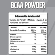 Cargar imagen en el visor de la galería, Meta BCAA Powder 300 G

