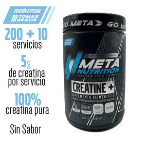 Creatina Meta 1000+50 gr 210 servicios