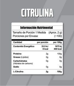 Meta Citrulina 200g.